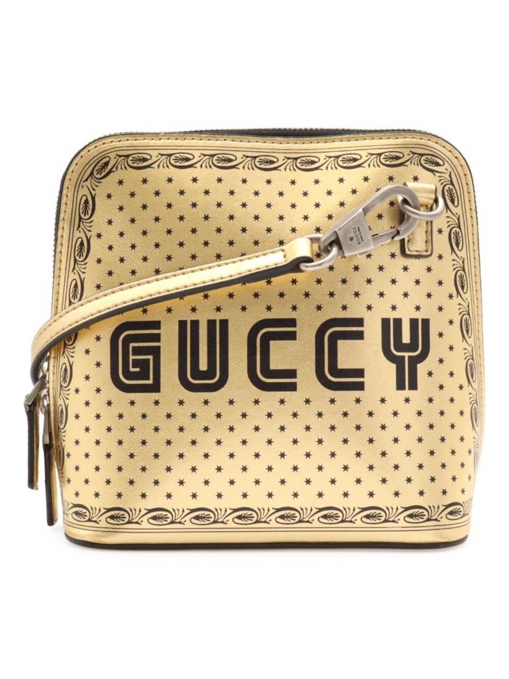 Gucci Guccy Sega Collaboration Star Shoulder Bag Pochette 2-Way Pouch Leather